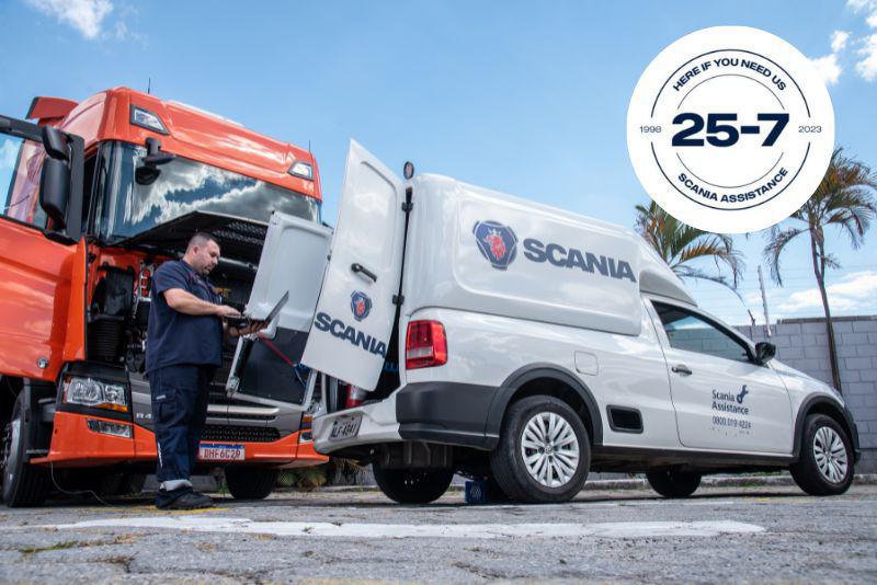 Scania Assistance: ao seu lado por esses e pelos próximos 25 anos