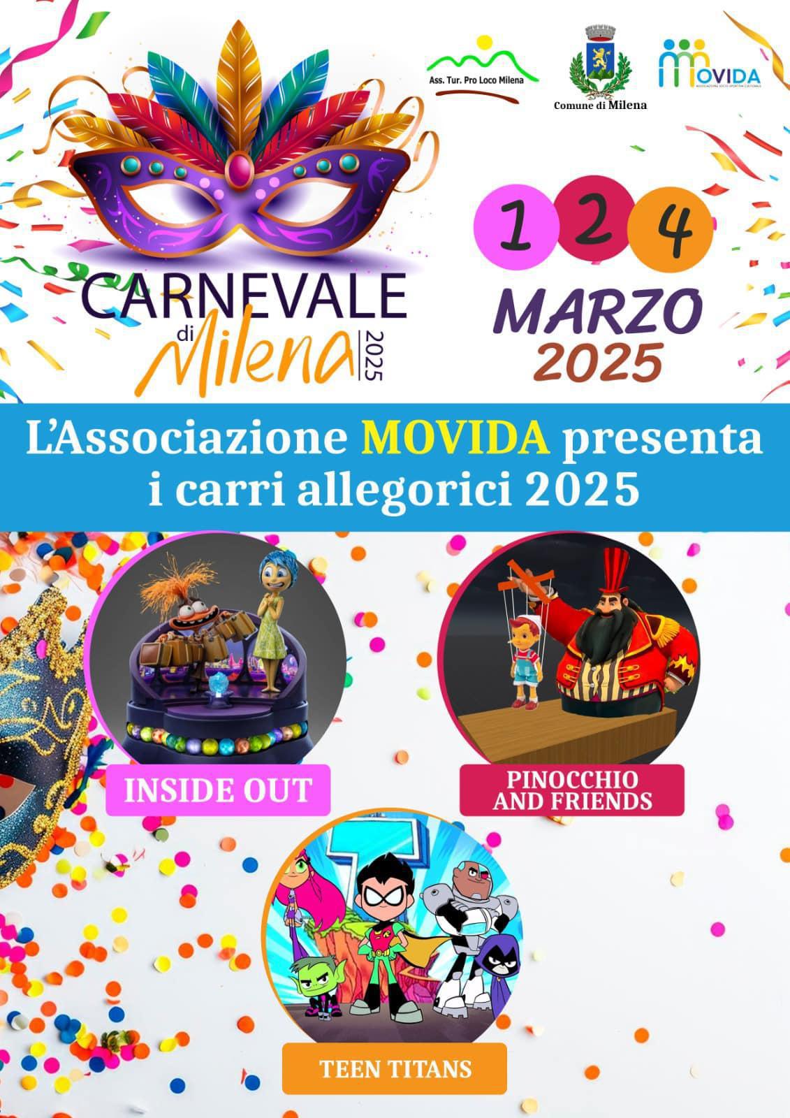 Carnevale di Milena - Corsi Mascherati 2025