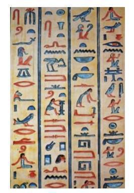 costruire la parete di una tomba egizia