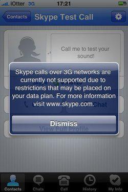 Skype dévoile une application iPhone limitée