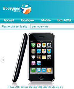 Bouygues Telecom commercialise l'iPhone à partir de 29 euros