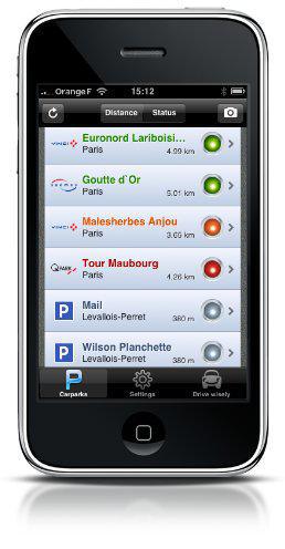 Navx annonce Parking Dispo sur iPhone