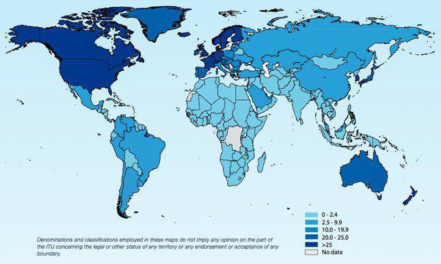 Près de 5 milliards d'utilisateurs du téléphone mobile dans le monde