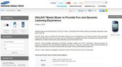 Annonce nouveau Samsung Galaxy Music