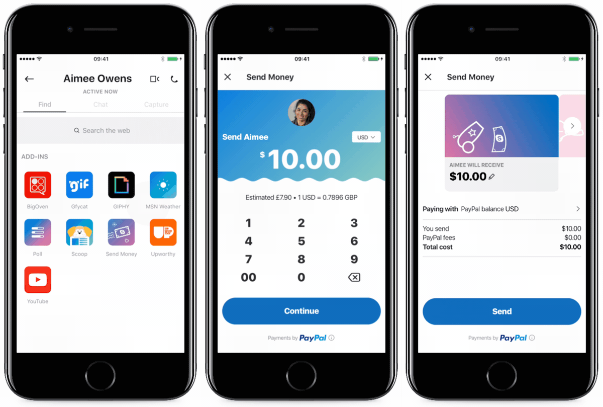L'application Skype permet désormais d'envoyer de l'argent (via PayPal)