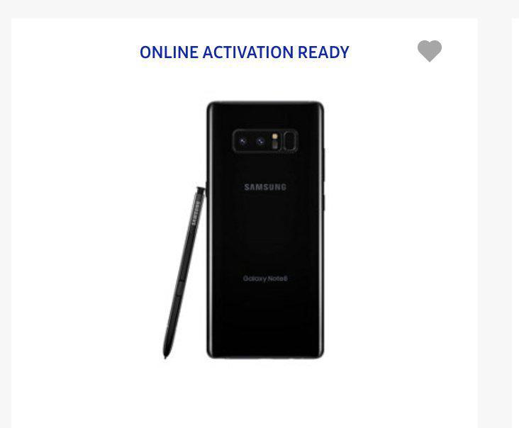 Brève apparition du Galaxy Note 8 sur le site de Samsung