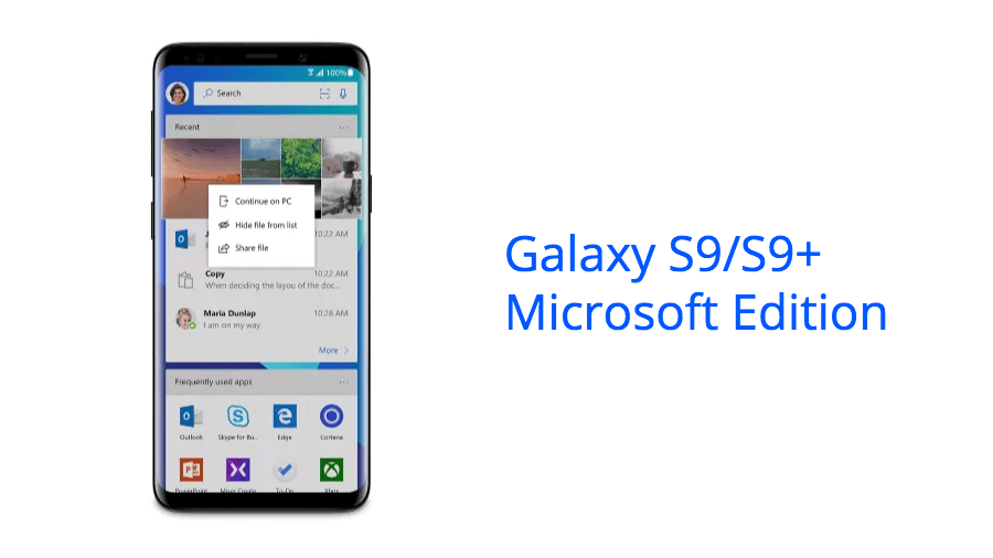 Microsoft vend maintenant sa propre édition du Galaxy S9 de Samsung
