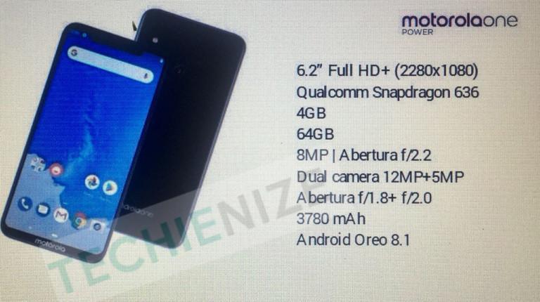 Motorola One Power – les spécifications du téléphone ont filtré