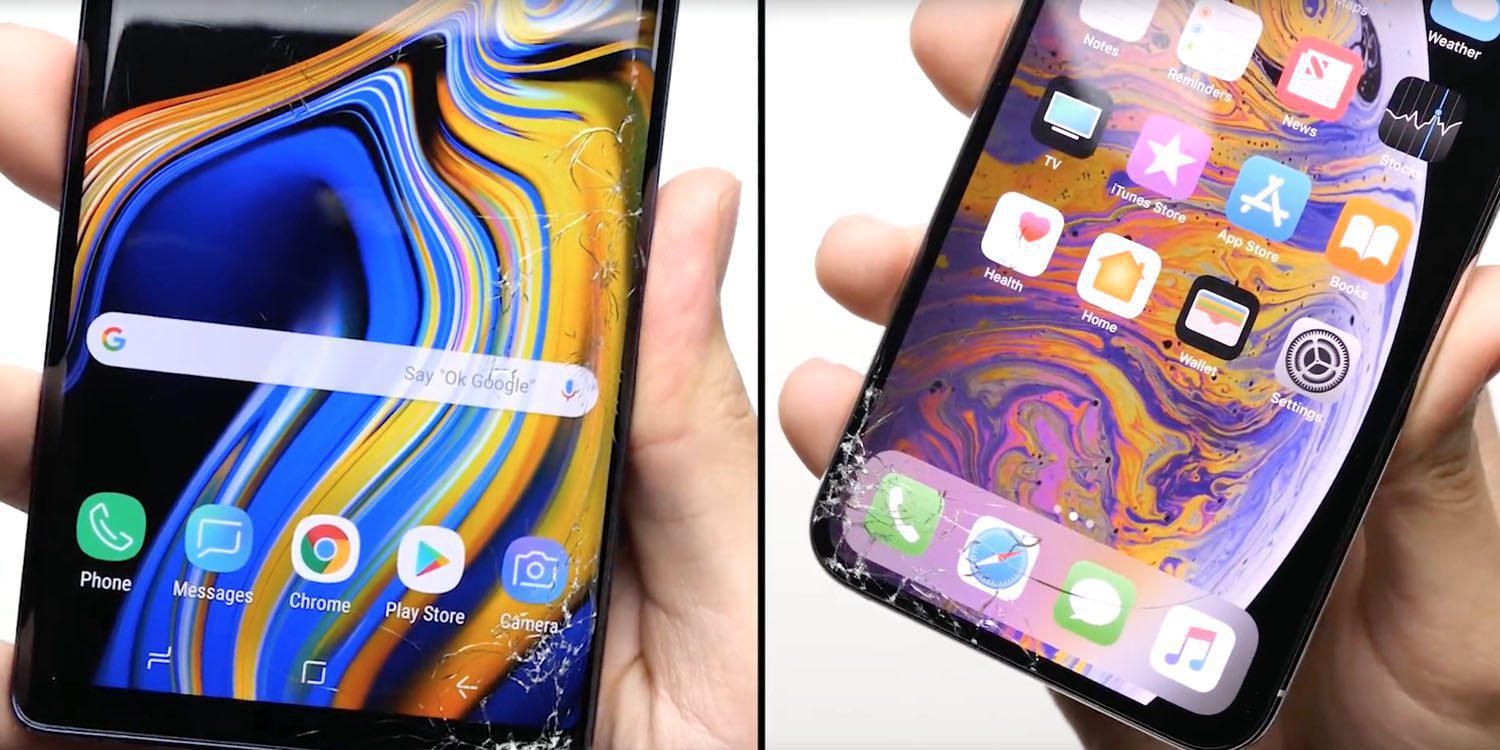 Tests de chute : l'iPhone XS survit à de multiples chutes, mais perd face au Samsung Note 9