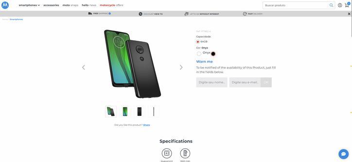 Le site Web de Motorola a affiché accidentellement toute la gamme Moto G7