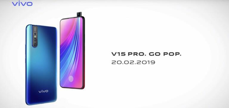 Le Vivo V15 Pro aura une caméra selfie pop-up de 32MP