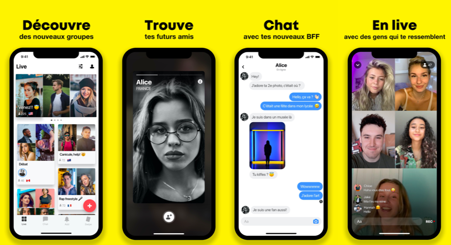 Yubo, l'application sociale française aux 40 millions d'utilisateurs lève ... 40 millions d'euros