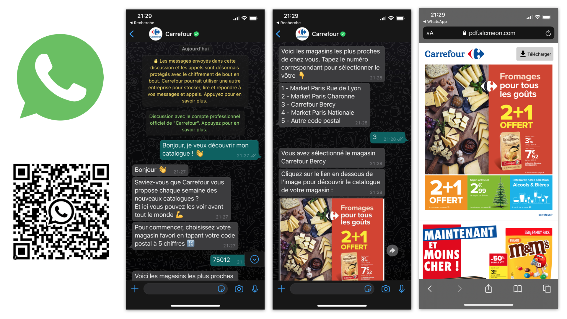 1 million de consultations du catalogue Carrefour sur Messenger et WhatsApp