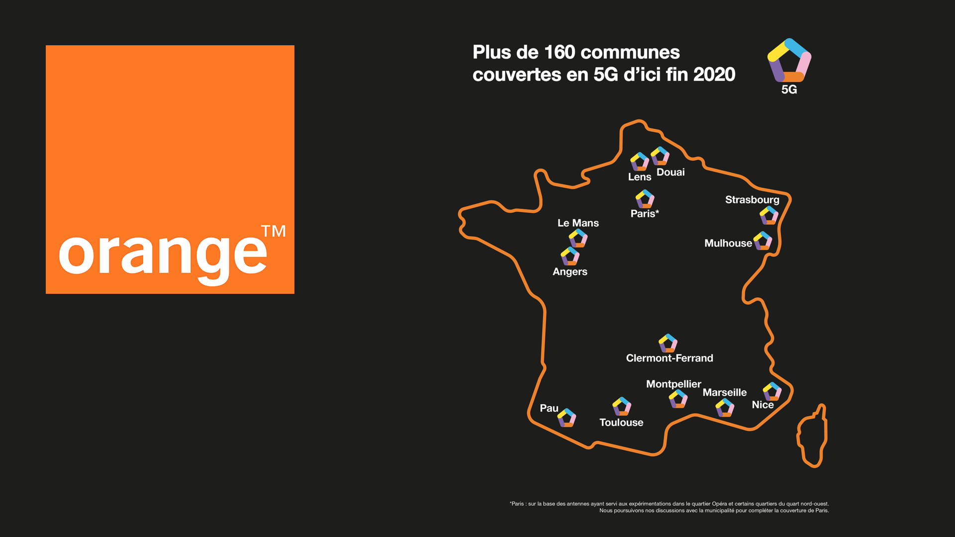 Orange lancera la 5G dans 15 villes françaises le 3 décembre