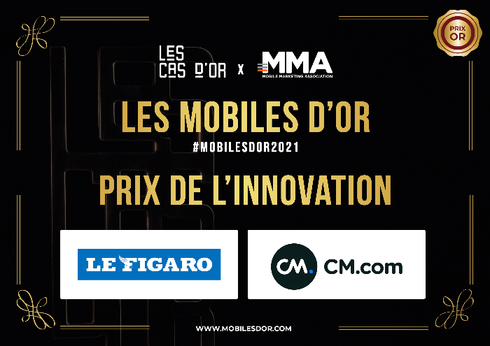 Mobiles d’Or : CM.com et Le Figaro remportent le prix de l’Innovation !