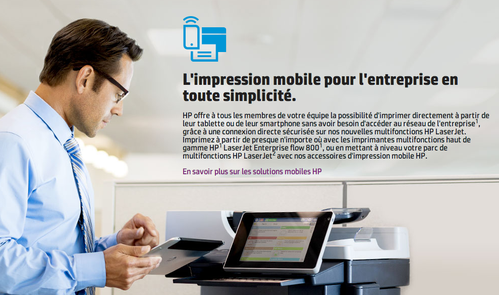 HP Démocratise l’impression mobile
