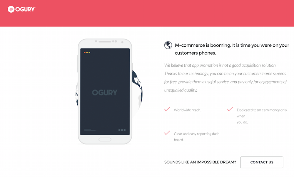 Publicité mobile : 1,5 million d'euros pour Ogury