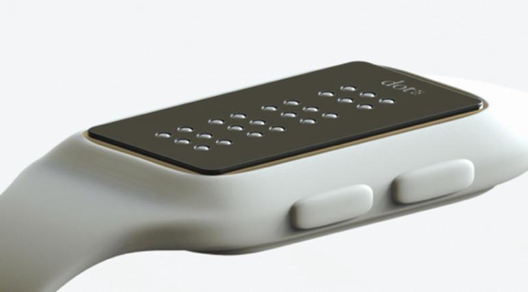 Dot, la toute première smartwatch en braille
