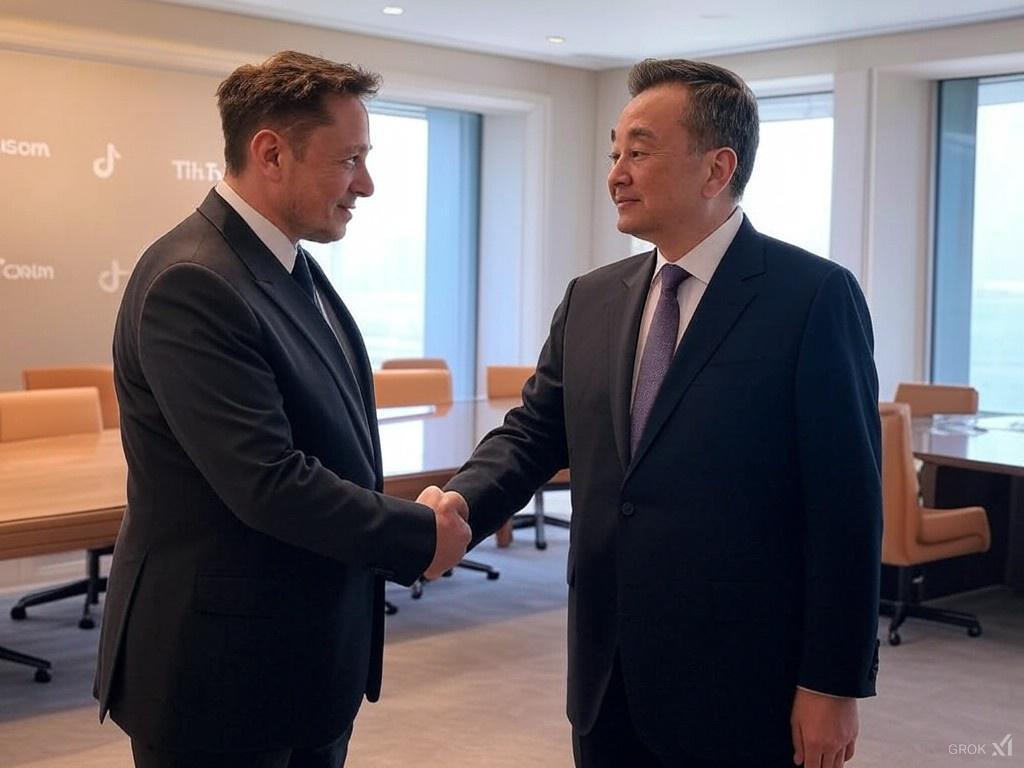 Elon Musk en discussion pour racheter TikTok USA