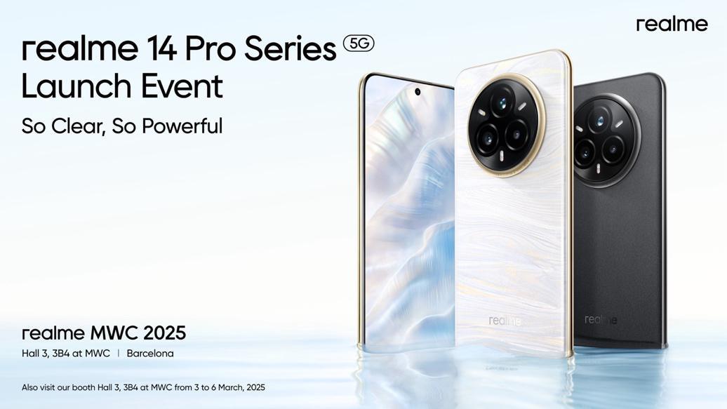 Realme prépare un lancement spectaculaire au MWC 2025 avec la série 14 Pro
