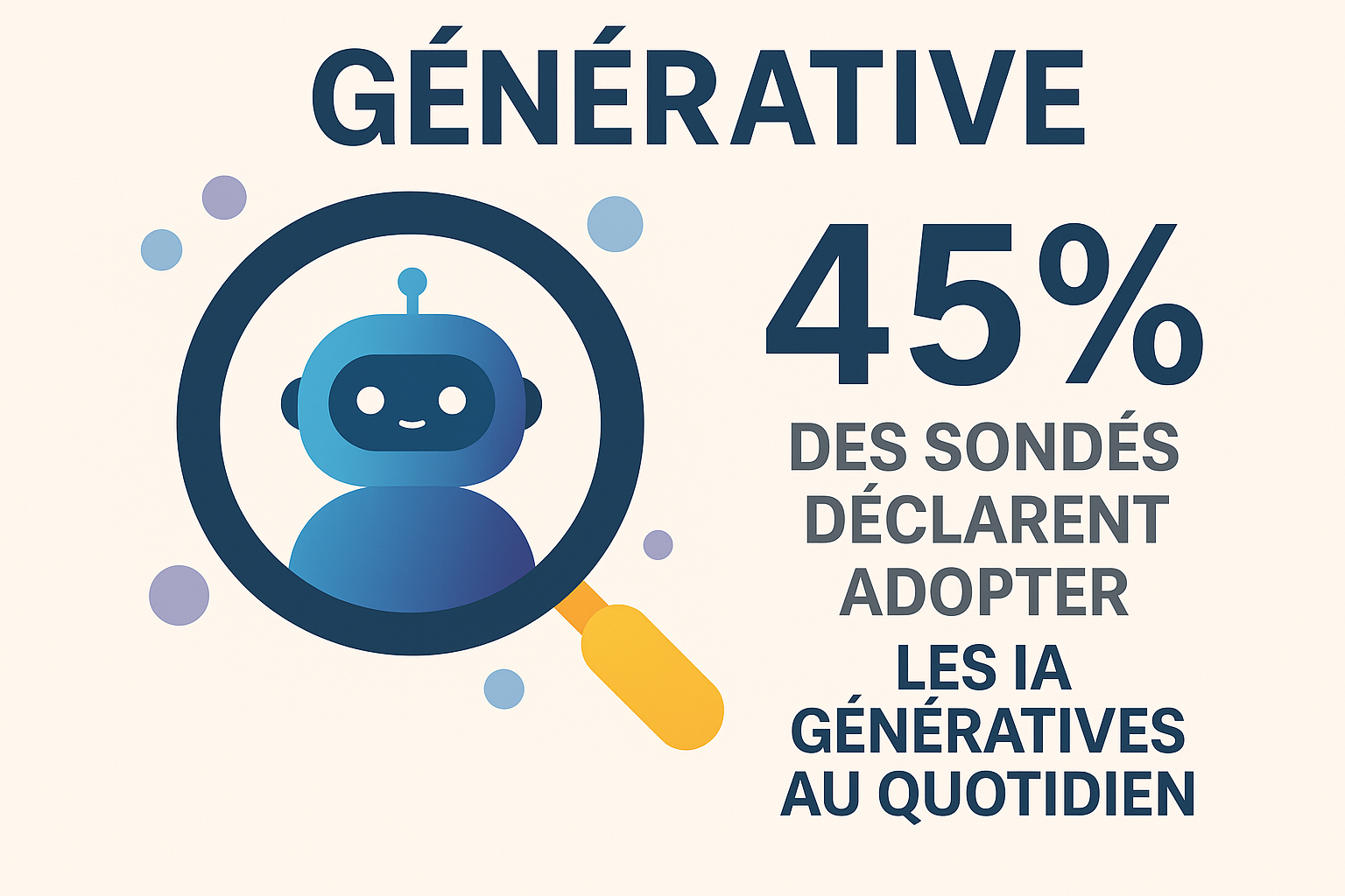 IA Générative : 45 % des Français l'utilisent désormais au quotidien
