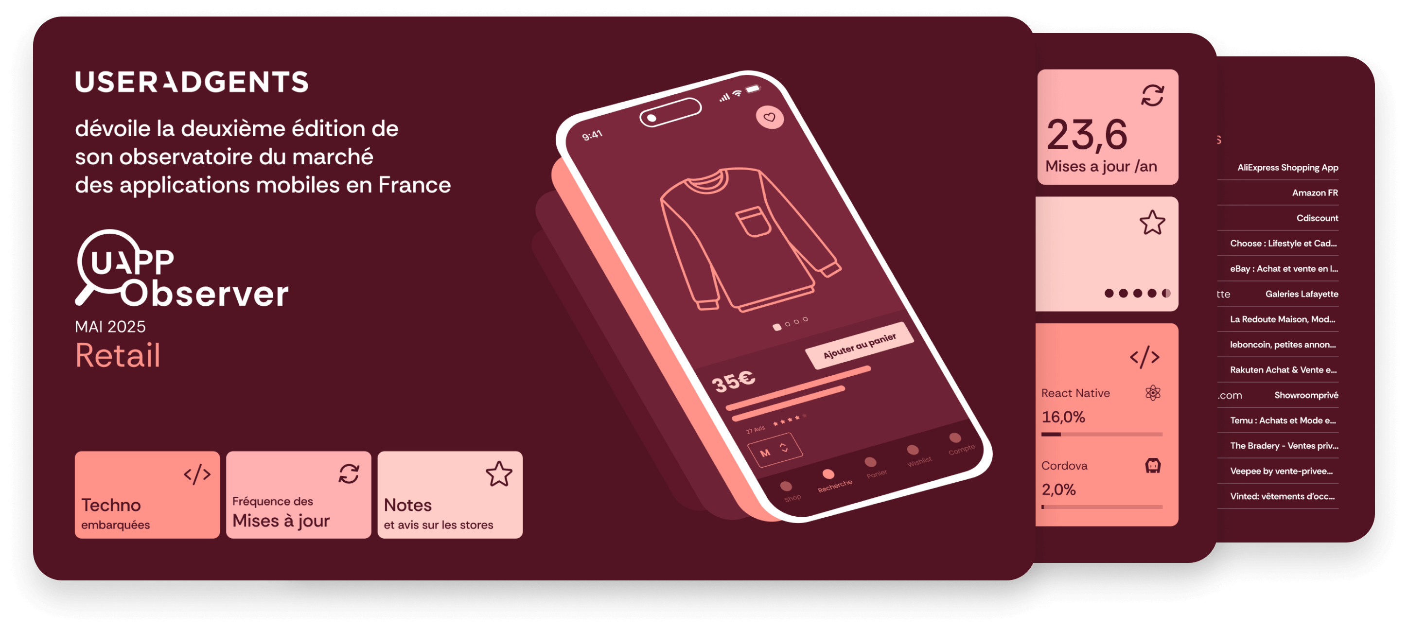 75% des e-commerçants optent pour des applications natives