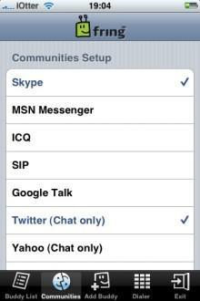 Messagerie instantanée universelle sur l'iPhone