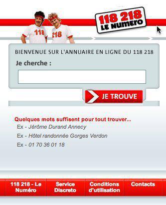 Le 118218 en version iPhone
