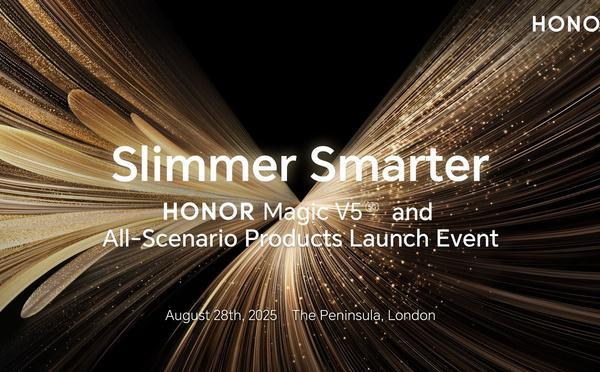 HONOR Magic V5 : lancement européen annoncé pour le 28 août à Londres