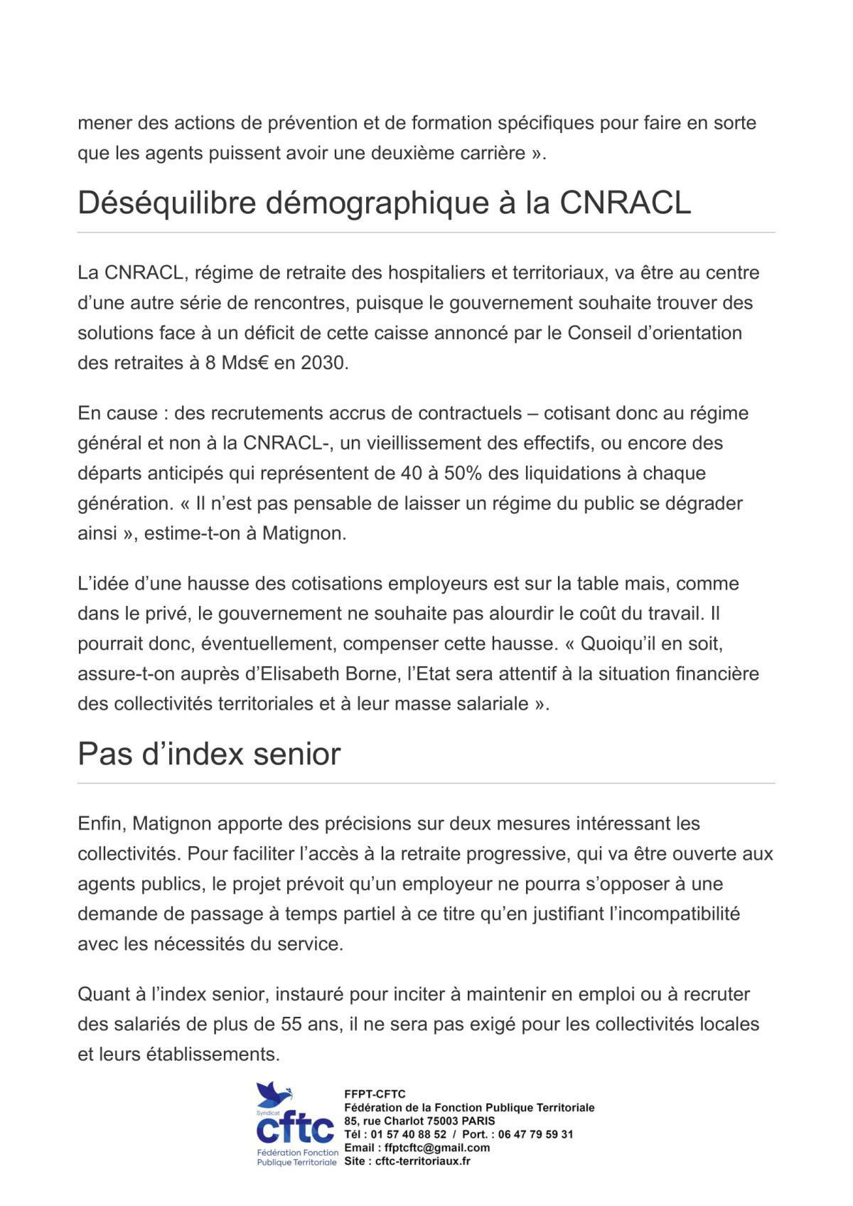 Retraites : après les annonces les chantiers à venir pour les collectivités
