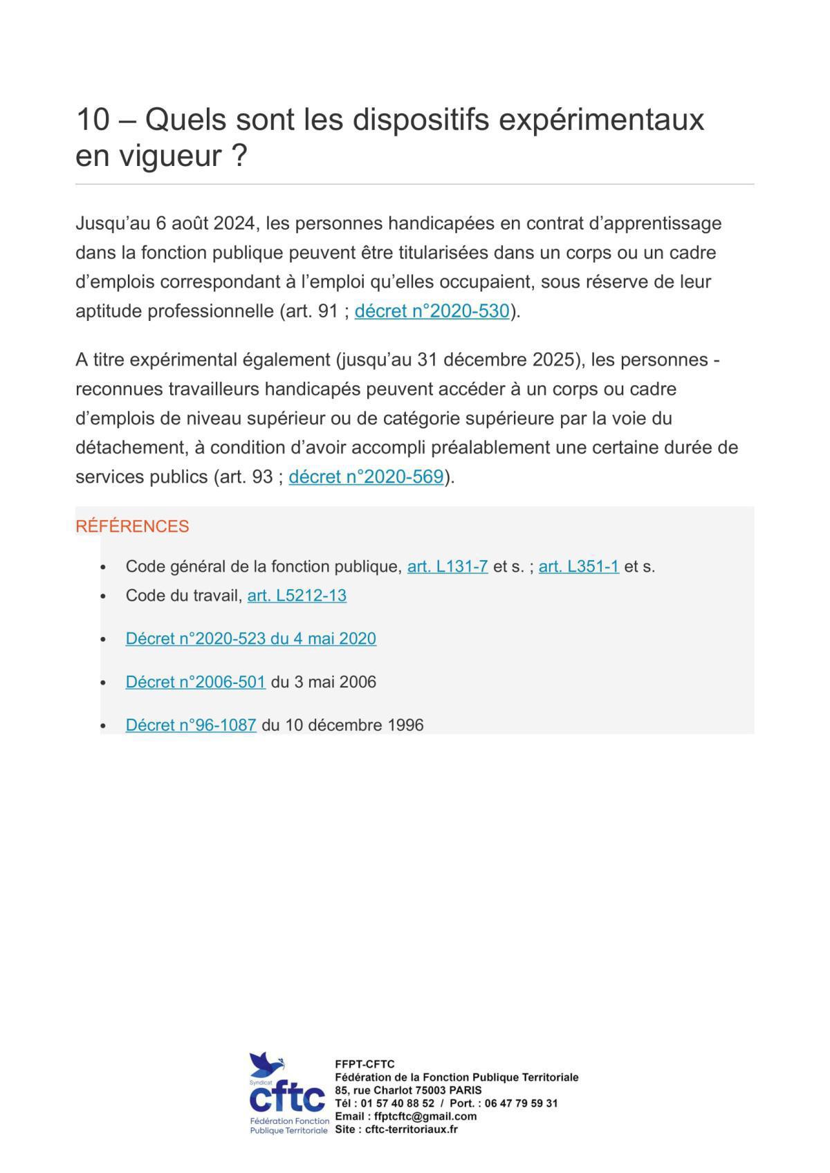 L’emploi des personnes handicapées en 10 questions