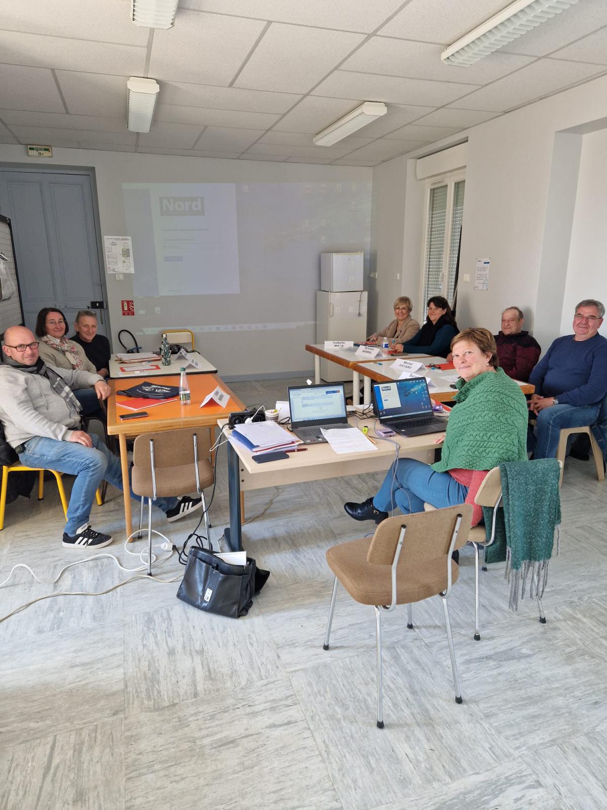 Convivialité assurée à la formation de Chabeuil