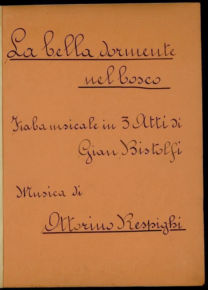 Festival Respighi Bologna - LA BELLA DORMENTE NEL BOSCO Festival Respighi Bologna - LA BELLA DORMENTE NEL BOSCO