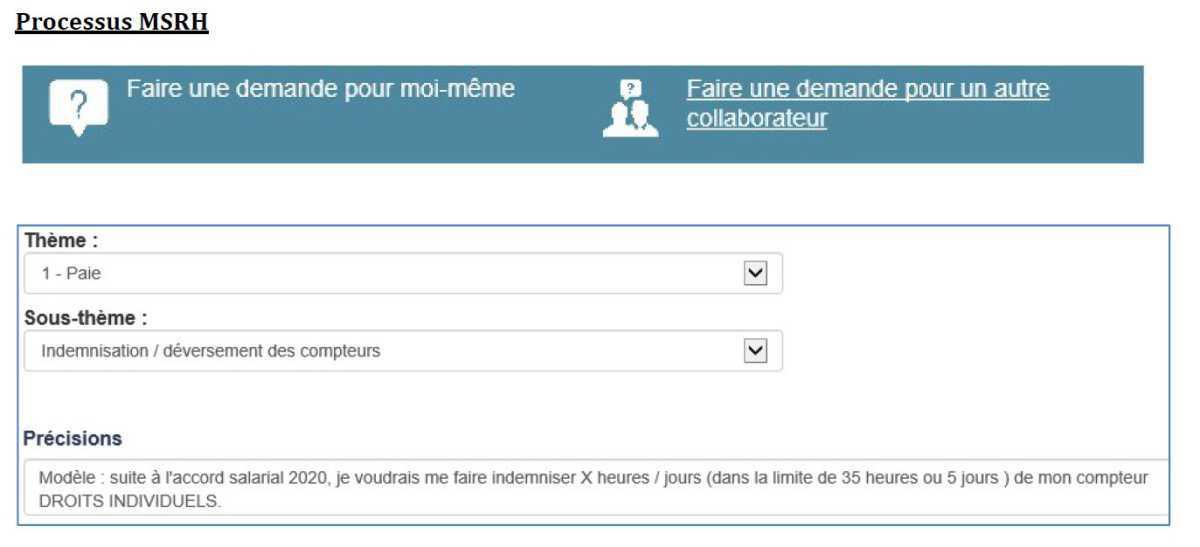 Monétisation des jours RTT Monétisation des jours RTT