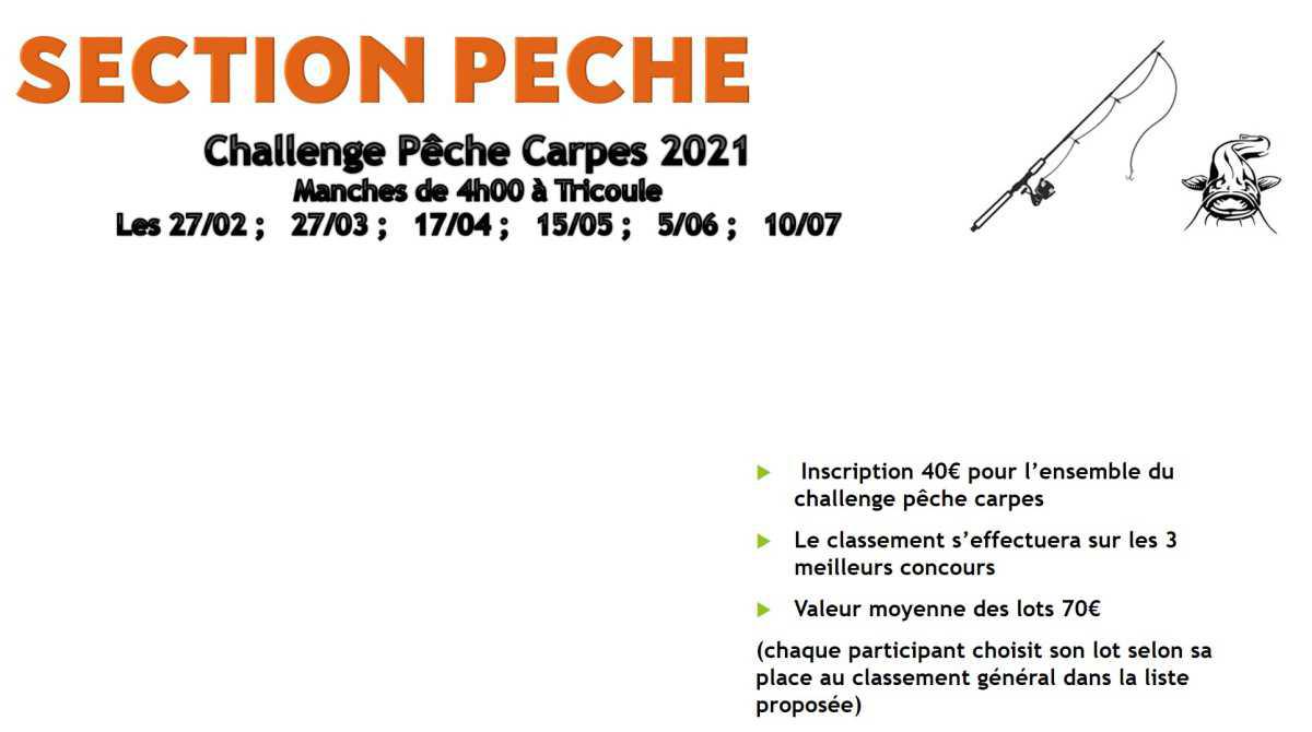 Challenge Pêche Carpes 2021