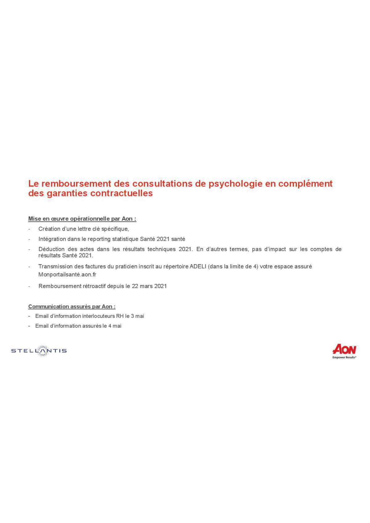 Info Mutuelle AON Covid 19