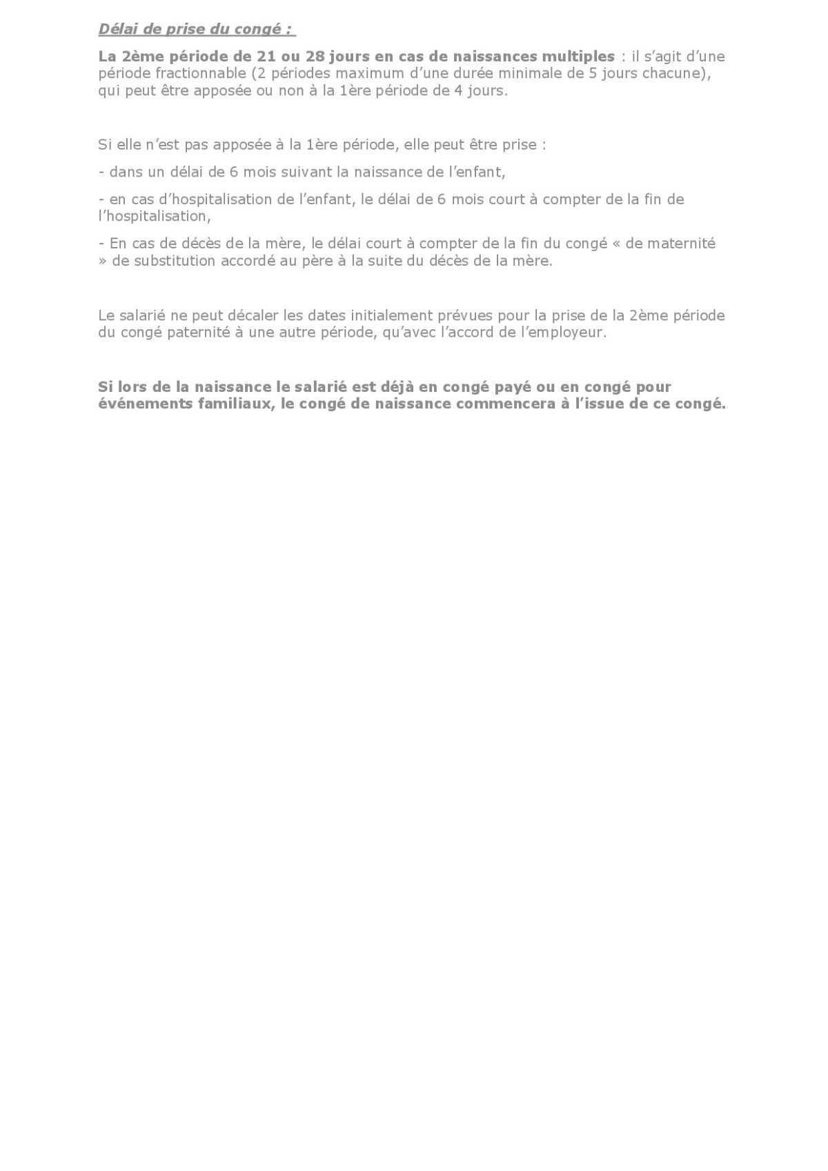 FO vous explique le congès de parternité...
