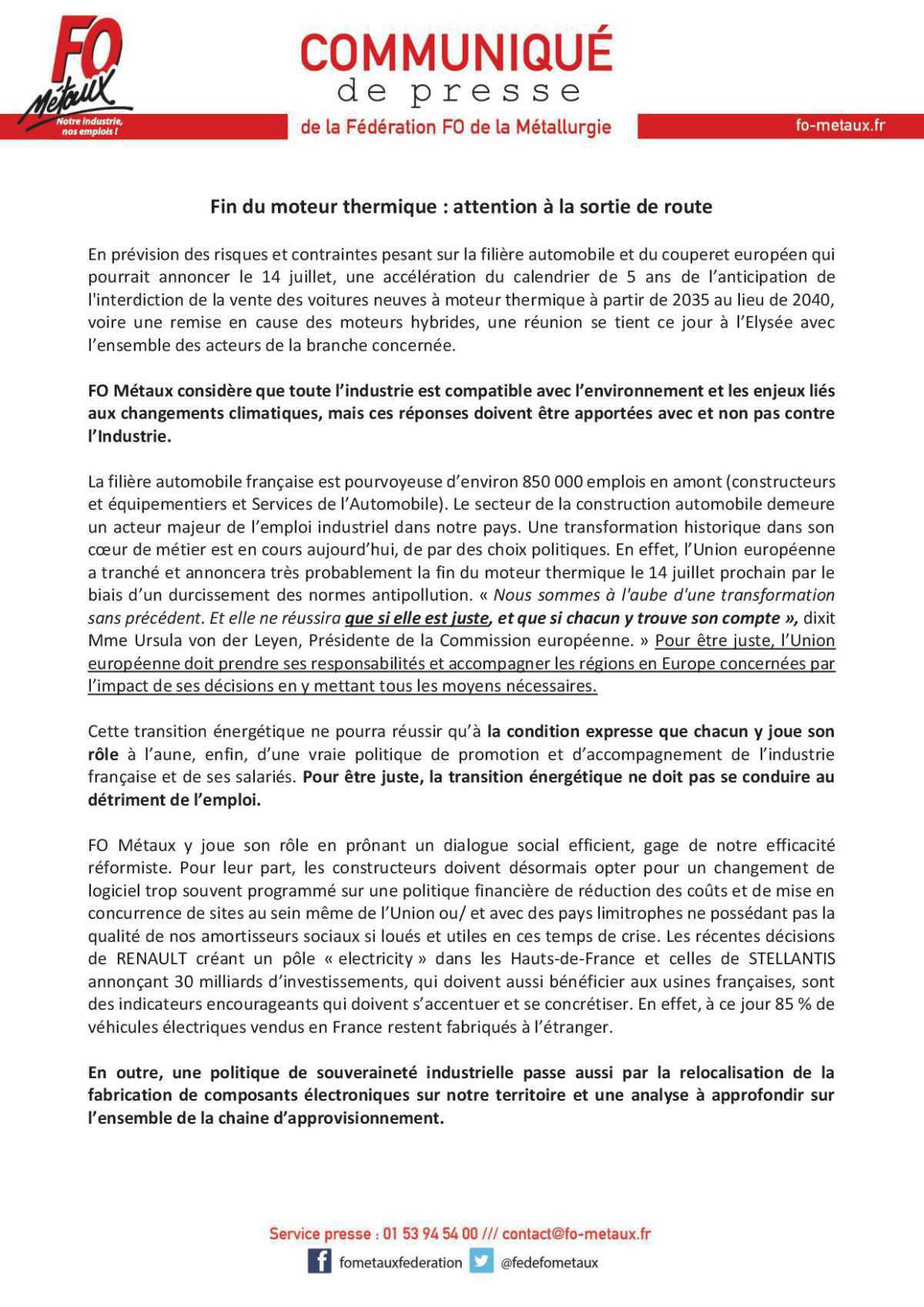 Reunion à Paris sur secteur Auto..