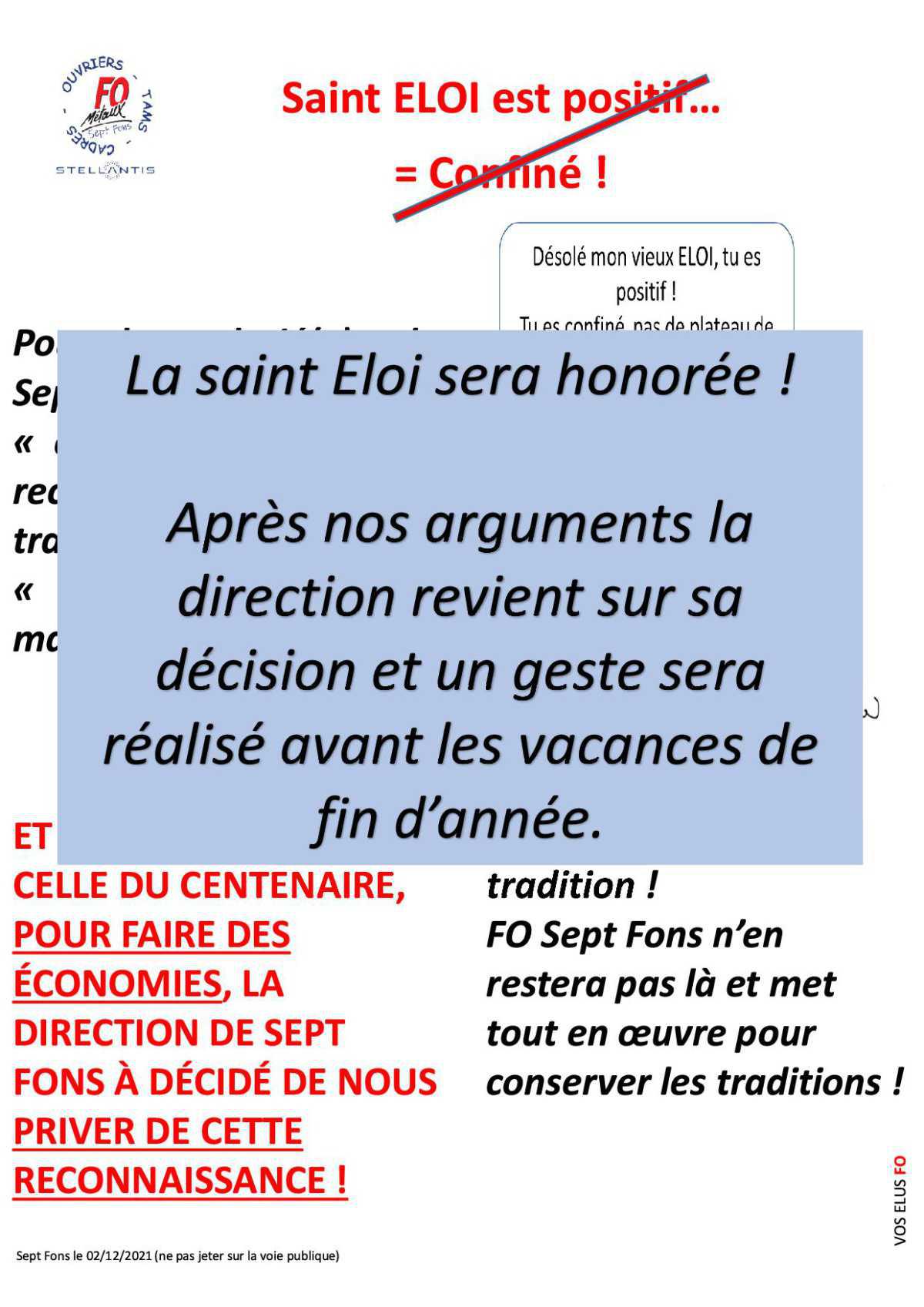 La Saint Eloi sera honorée à Sept-Fons...
