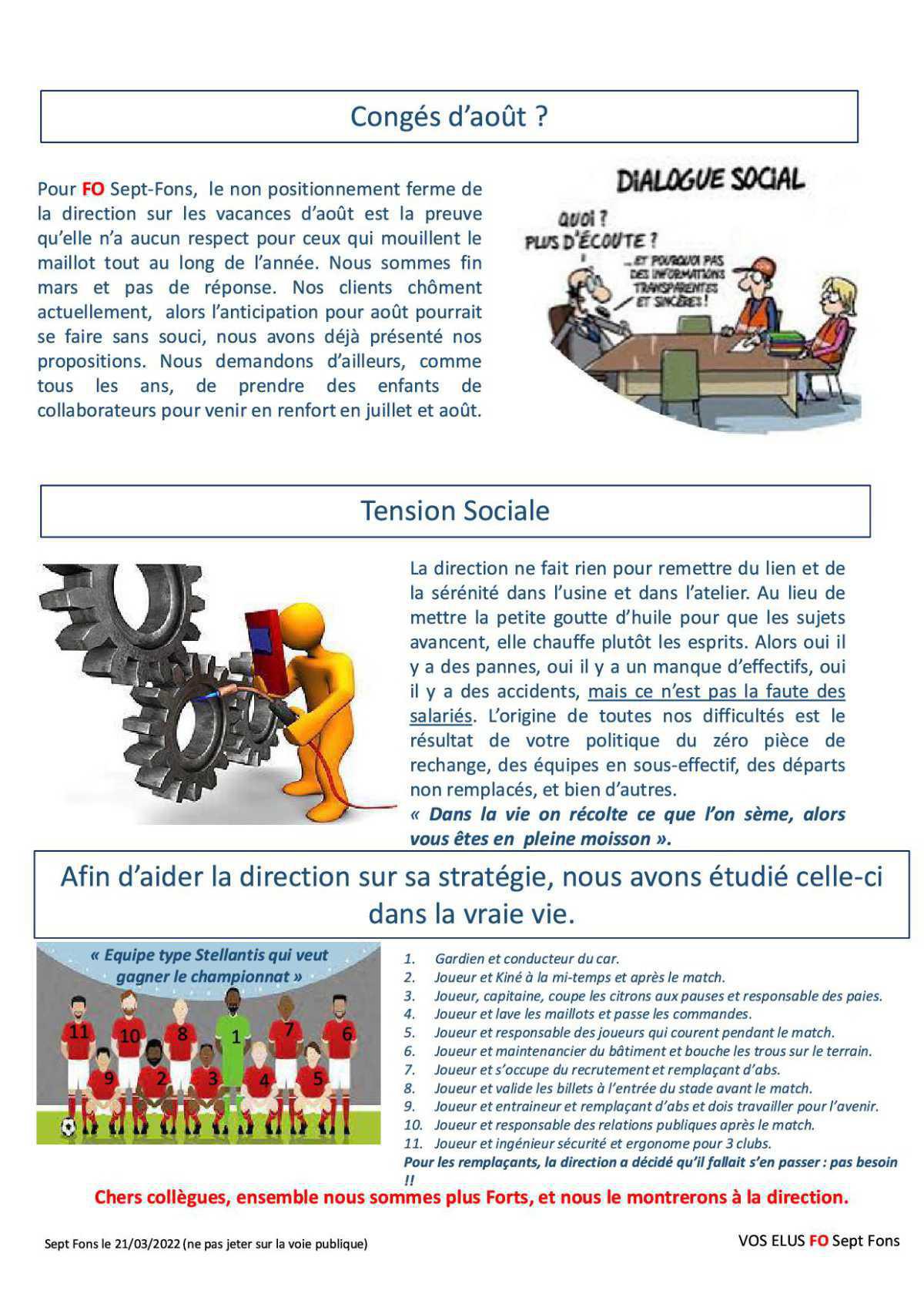La politique de l'autruche, c'est fini !