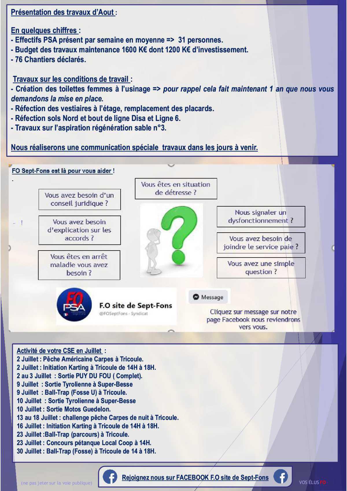 Compte rendu du CSE du 30 juin 2022