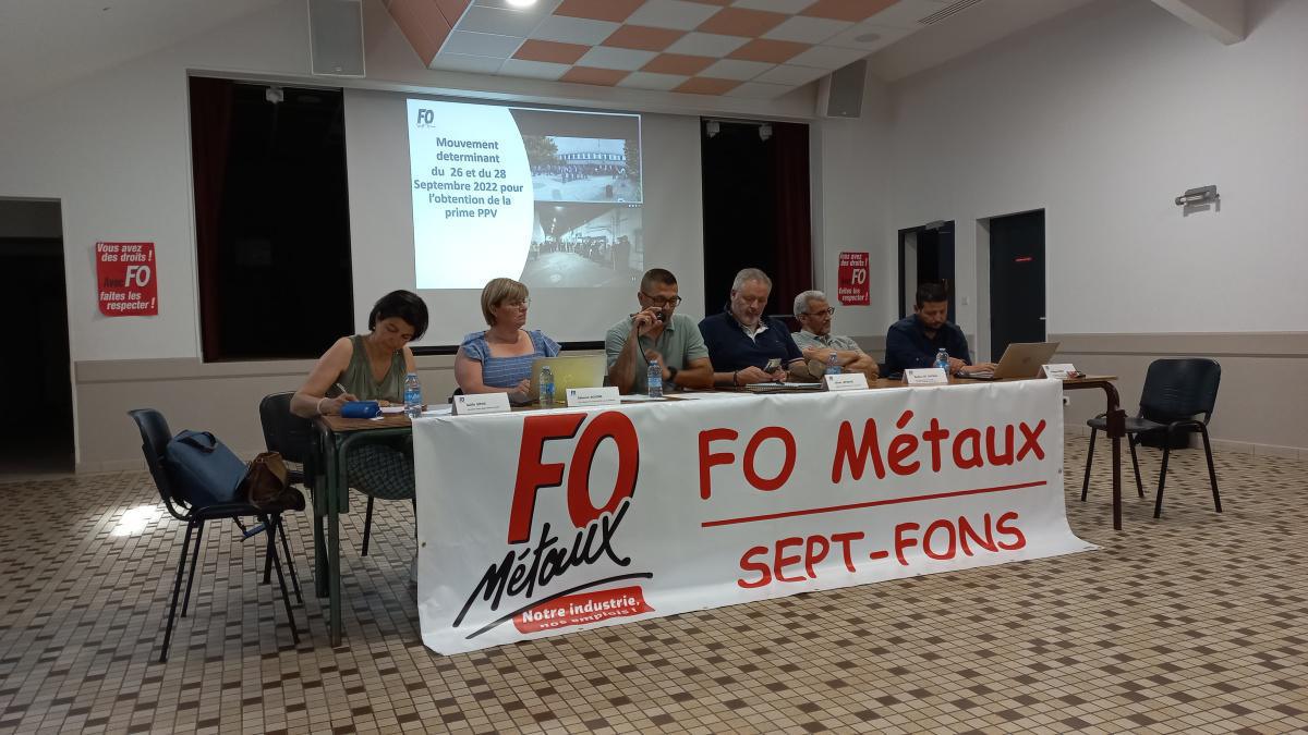 Assemblée Générale de FO Sept-Fons 2023