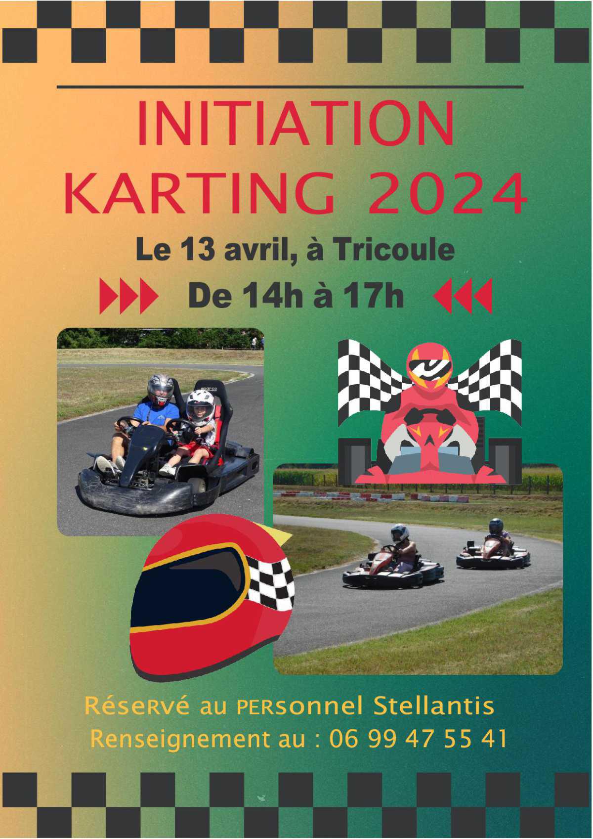 La section Karting vous attend le samedi 13 Avril à Tricoule, venez nombreux👍 