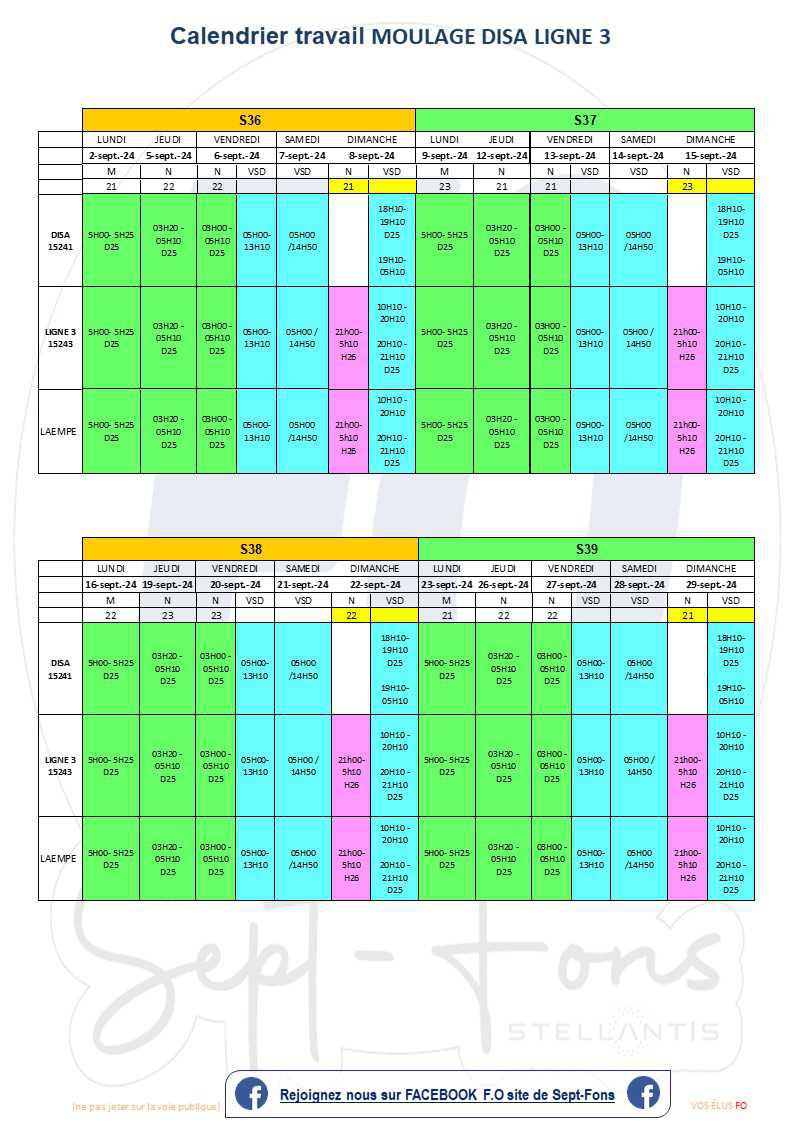 Compte rendu du CSE du 25 juillet 2024>> calendrier de travail