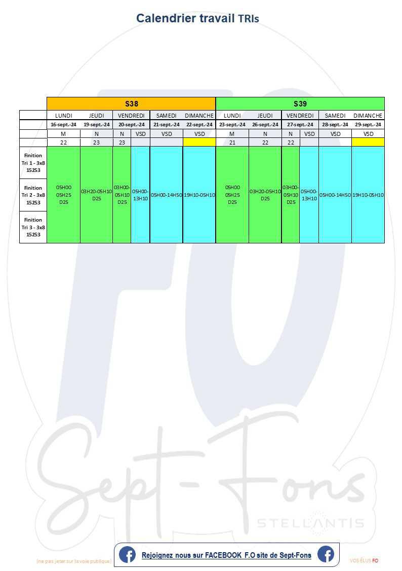 Compte rendu du CSE du 25 juillet 2024>> calendrier de travail