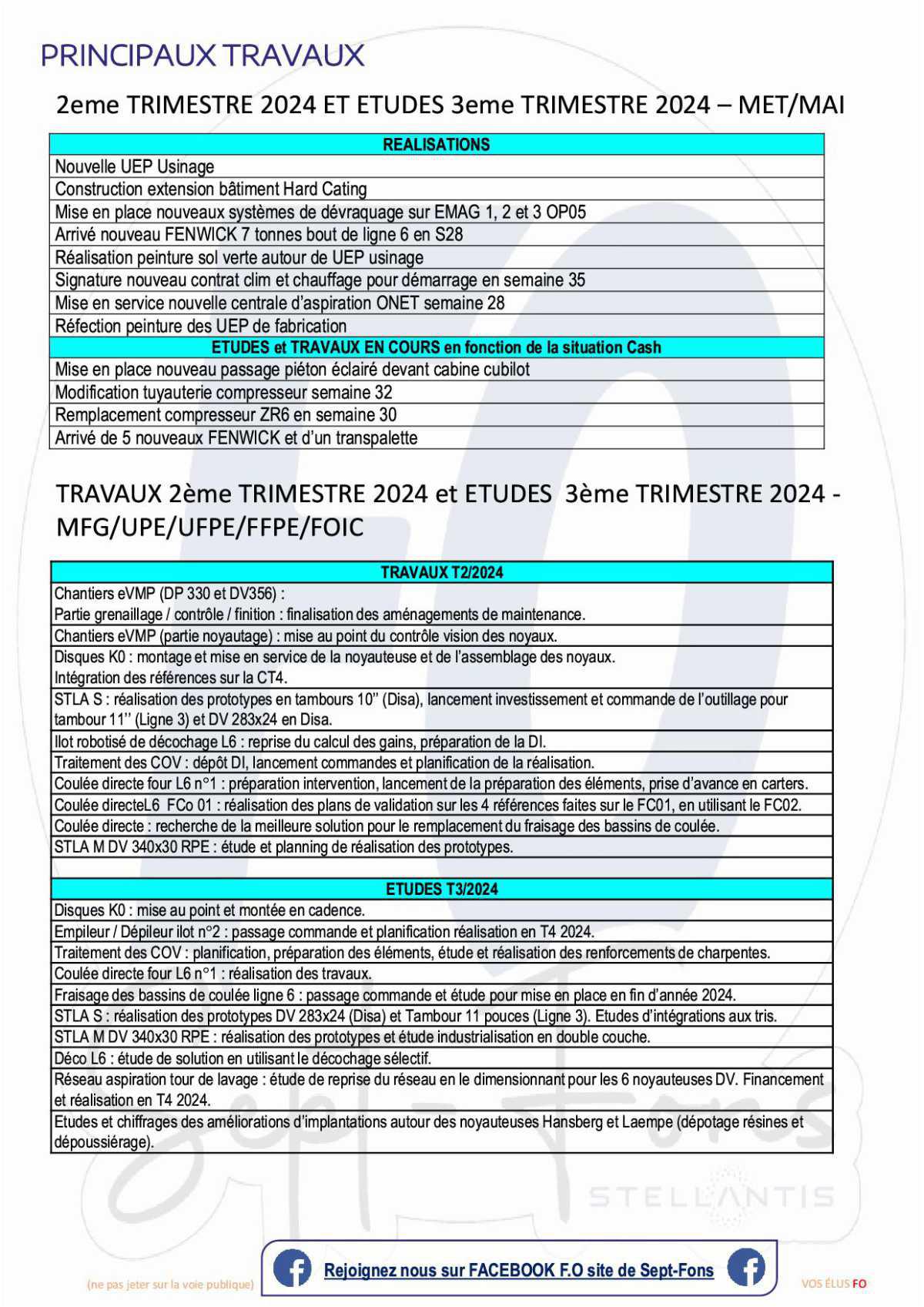 Compte rendu du CSE du 25 juillet 2024>> calendrier de travail