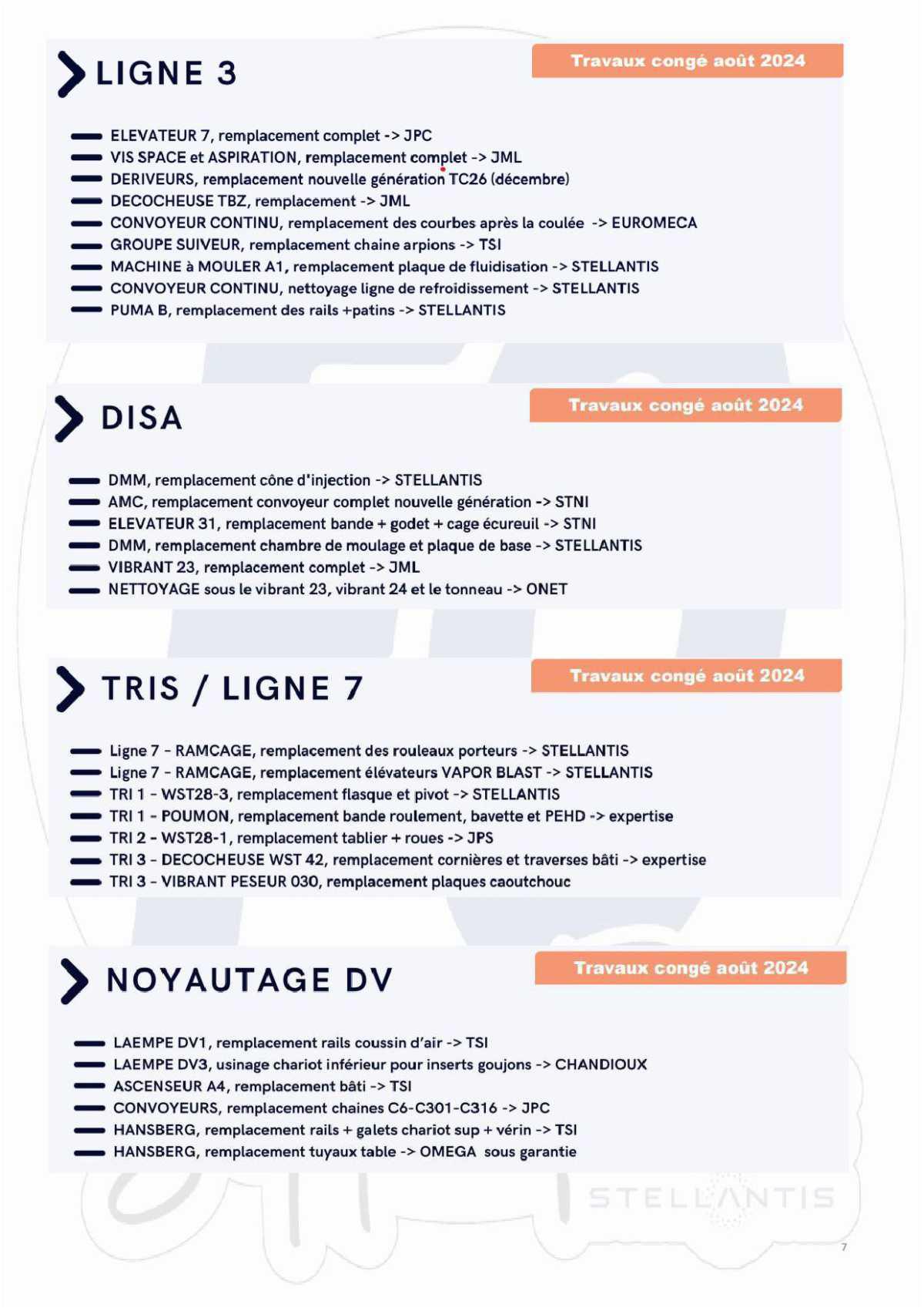 Compte rendu du CSE du 25 juillet 2024>> calendrier de travail