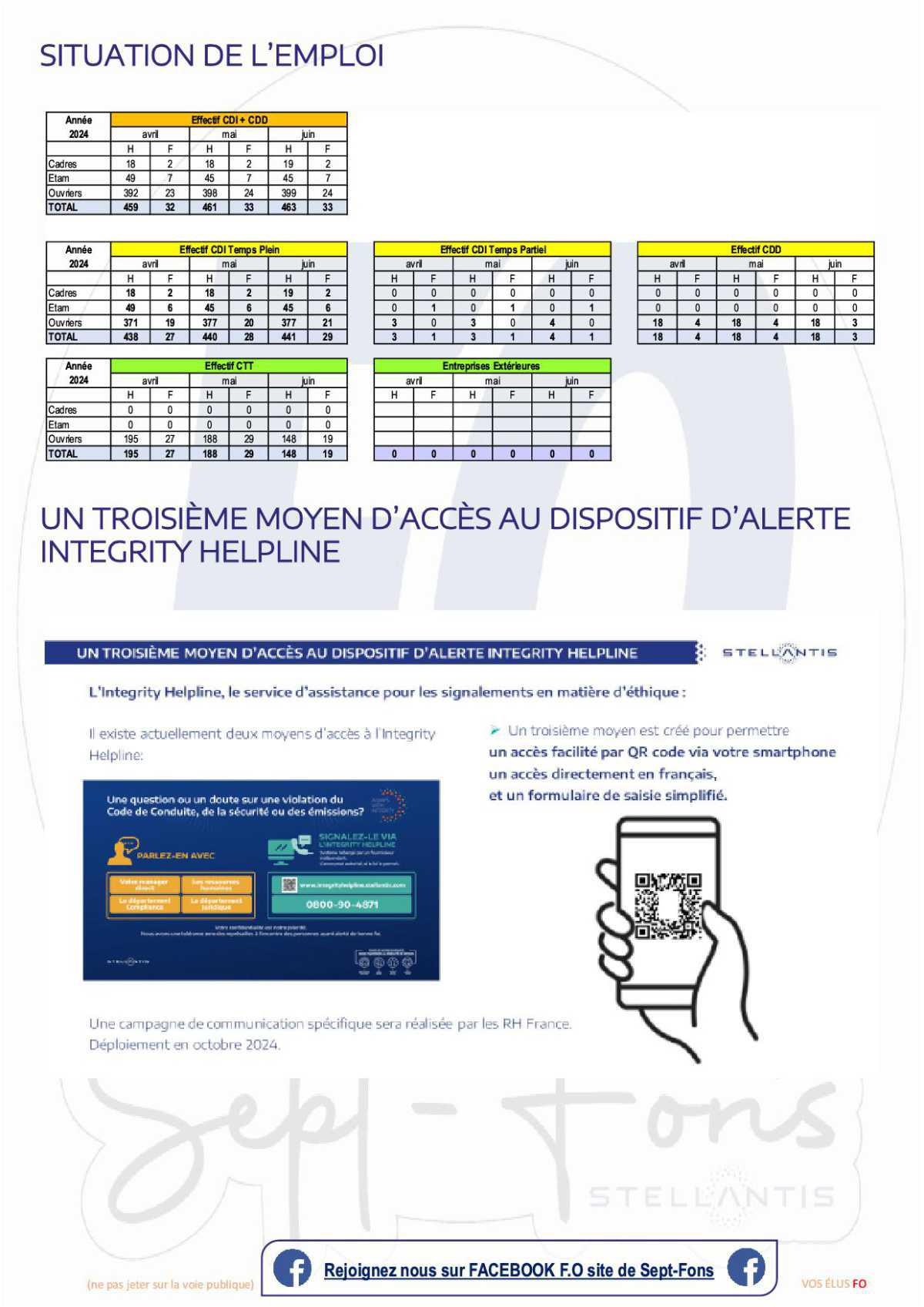 Compte rendu du CSE du 25 juillet 2024>> calendrier de travail