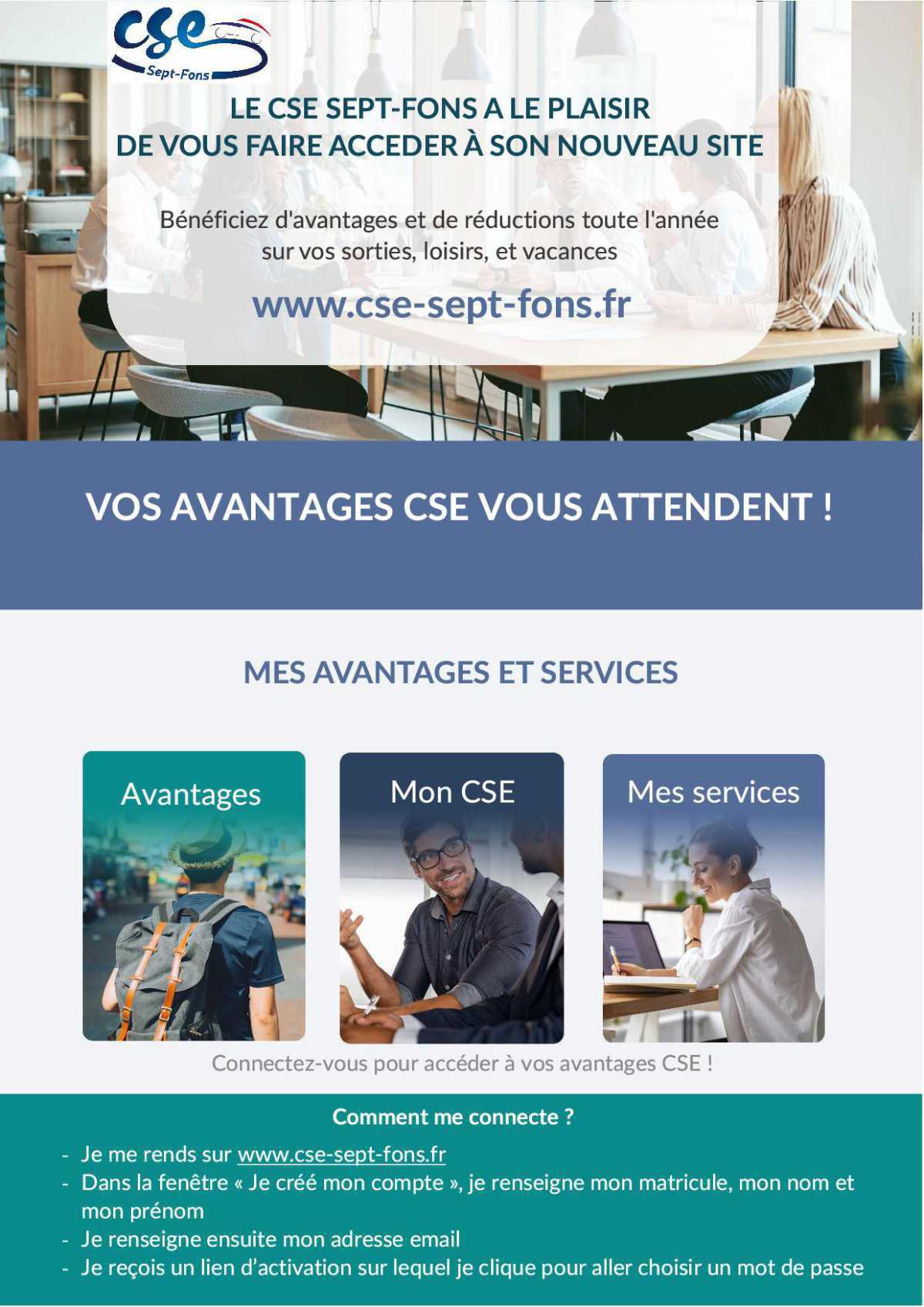 Nouveau site Internet, votre CSE à vos côtés👍