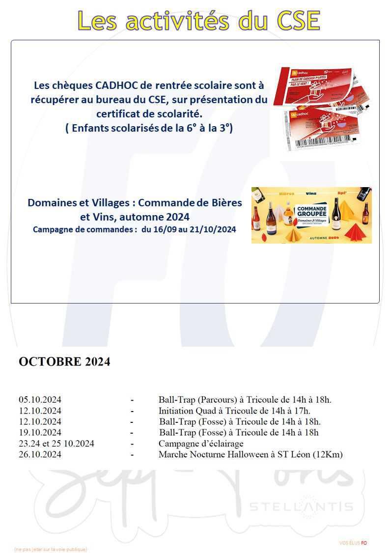 Compte -rendu CSE du 26 septembre.